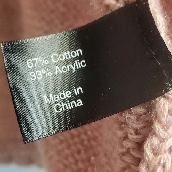 Lane Bryant Pink Open Knit Cardigan Sweater 14/16 - Picture 5 of 5